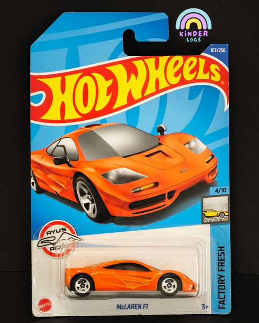 Hot Wheels McLaren F1 Supercar (Ryu's Rides) - Kinder Logs