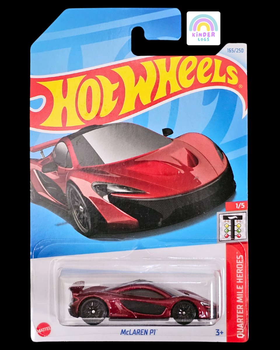 Hot Wheels McLaren P1 - Dark Red Color (P Case) - Kinder Logs