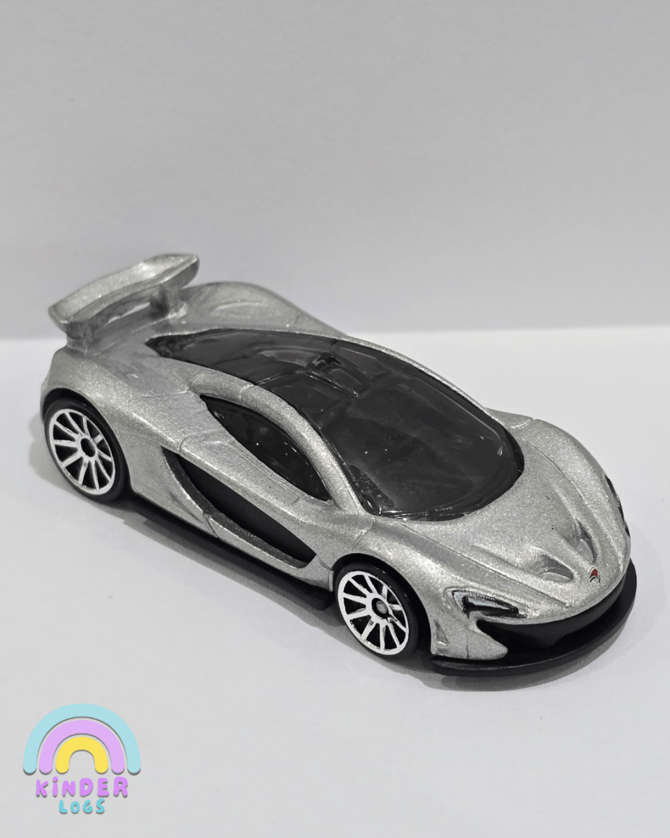 Hot Wheels McLaren P1 - Silver (Uncarded) - Kinder Logs