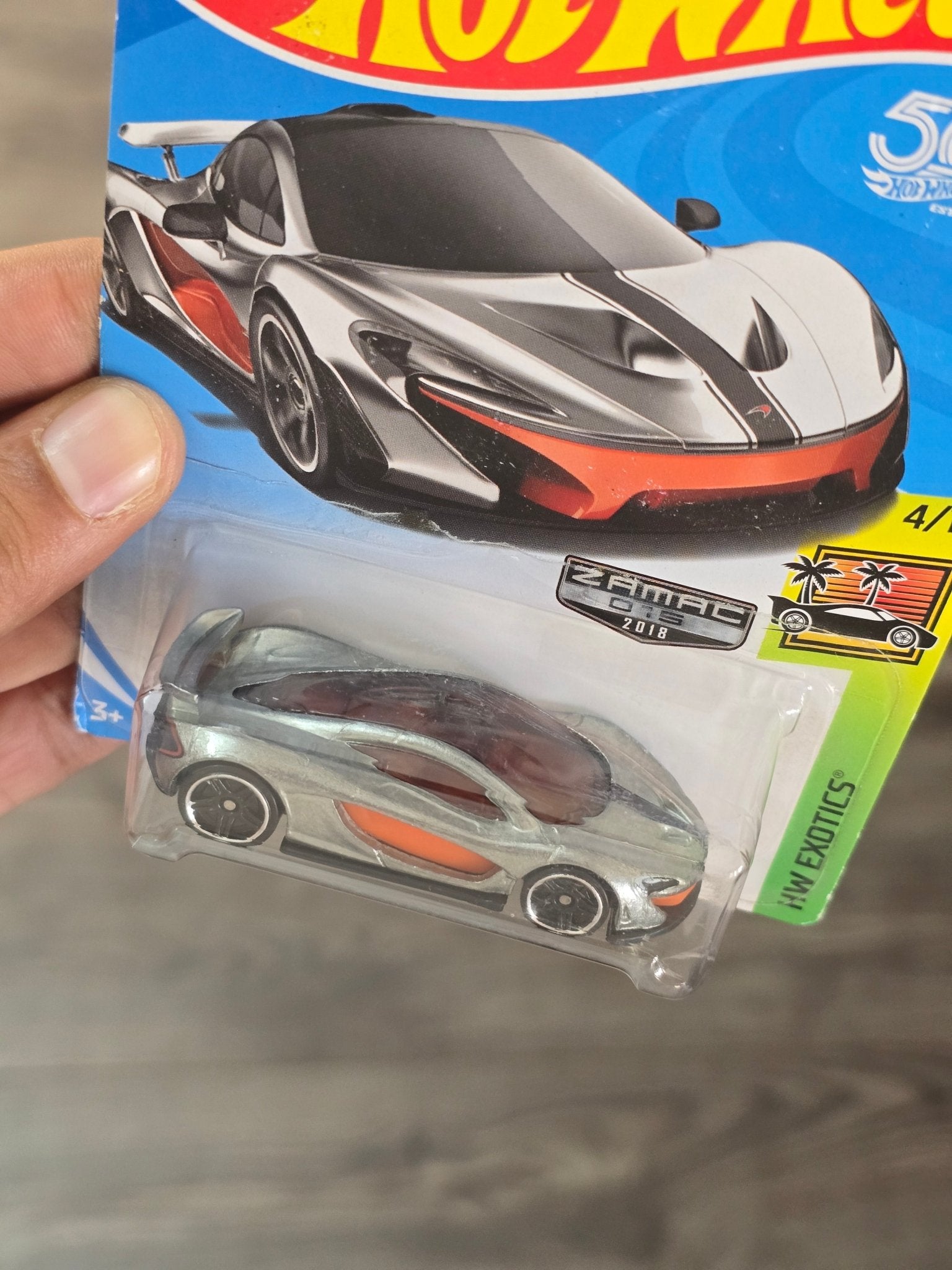 Hot Wheels McLaren P1 Zamac 015 Edition - Kinder Logs