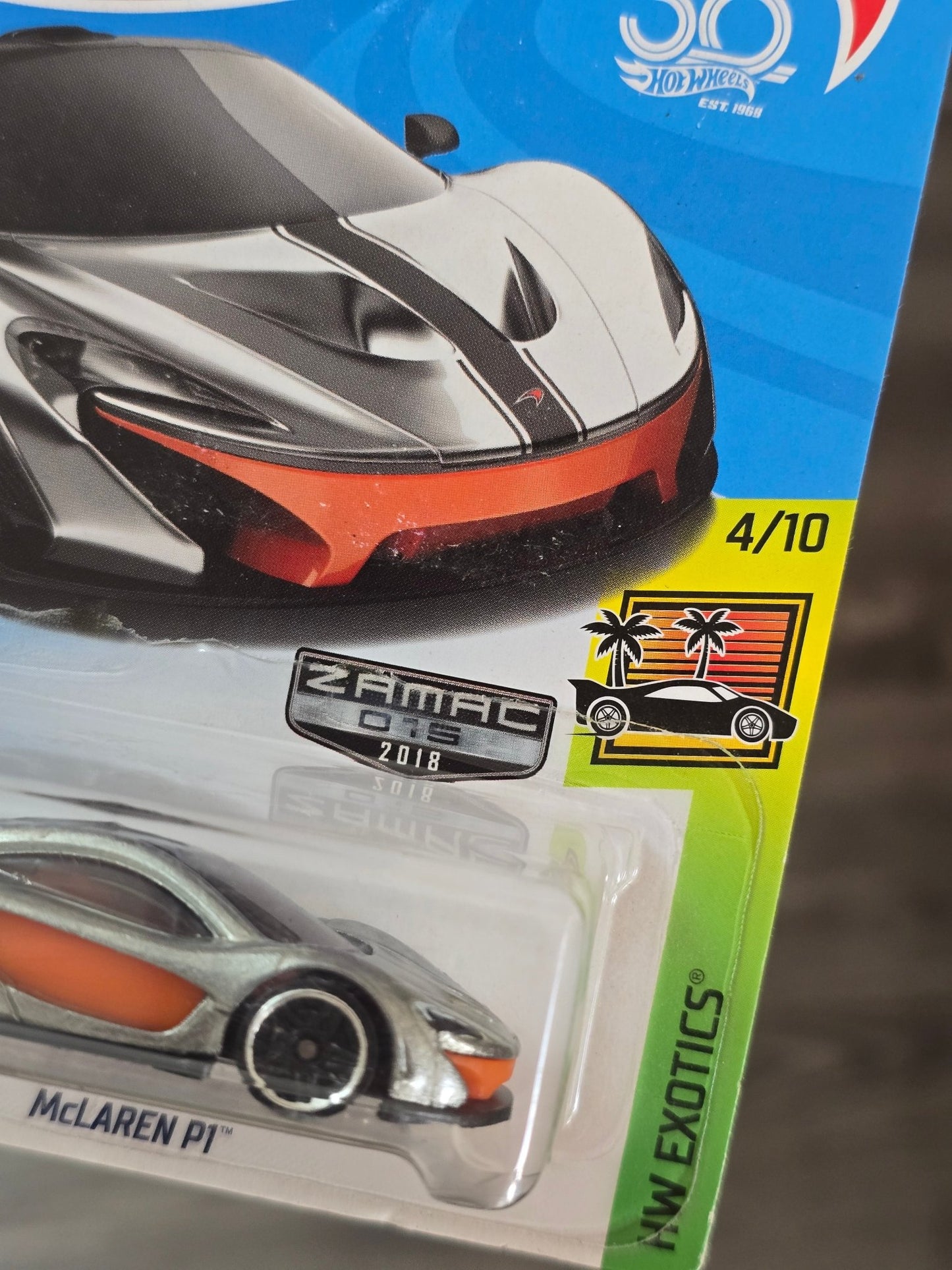 Hot Wheels McLaren P1 Zamac 015 Edition - Kinder Logs