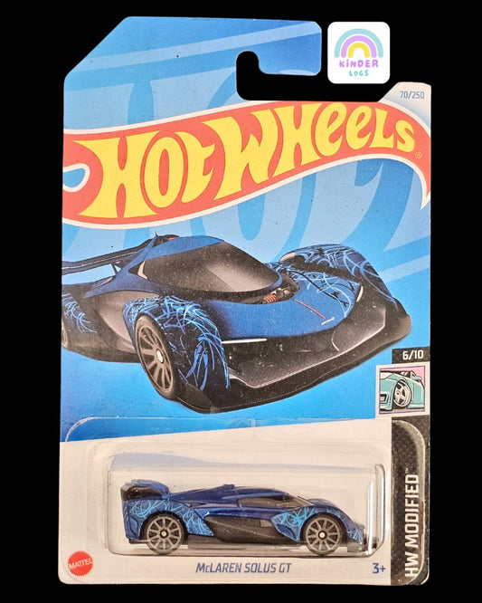 Hot Wheels McLaren Solus GT - Blue Color - Kinder Logs