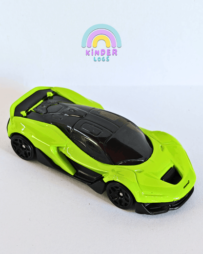Hot Wheels McLaren W1 - Green (Uncarded - New) - Kinder Logs