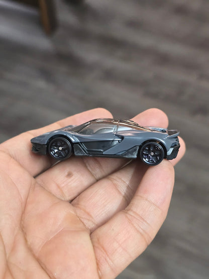 Hot Wheels McLaren W1 - Grey (Uncarded - New) - Kinder Logs