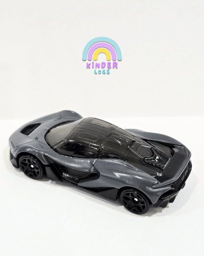 Hot Wheels McLaren W1 - Grey (Uncarded - New) - Kinder Logs
