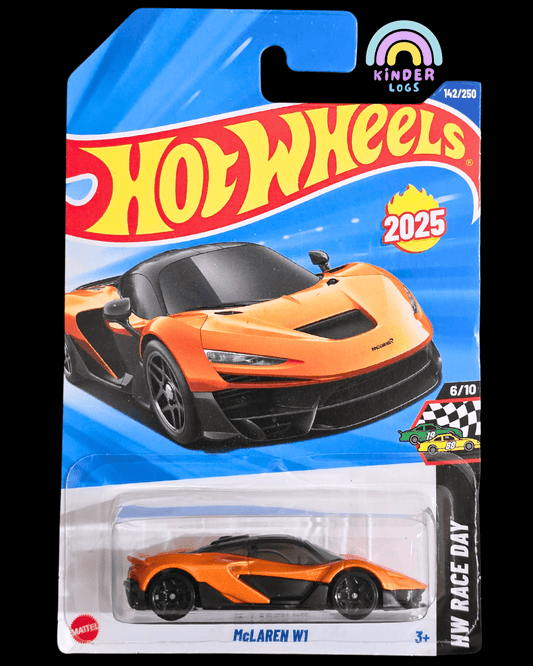 Hot Wheels McLaren W1 - Orange (Imported) - Kinder Logs