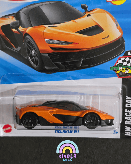 Hot Wheels McLaren W1 - Orange (Imported) - Kinder Logs