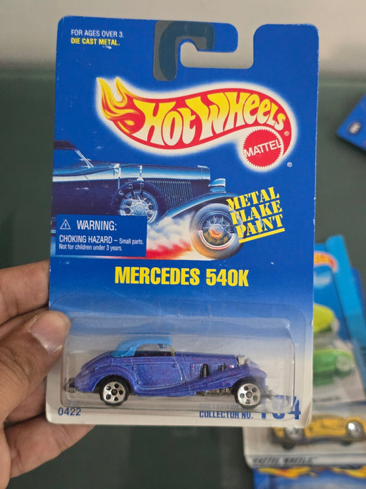 Hot Wheels Mercedes 540K - Collector No. 164 - Kinder Logs