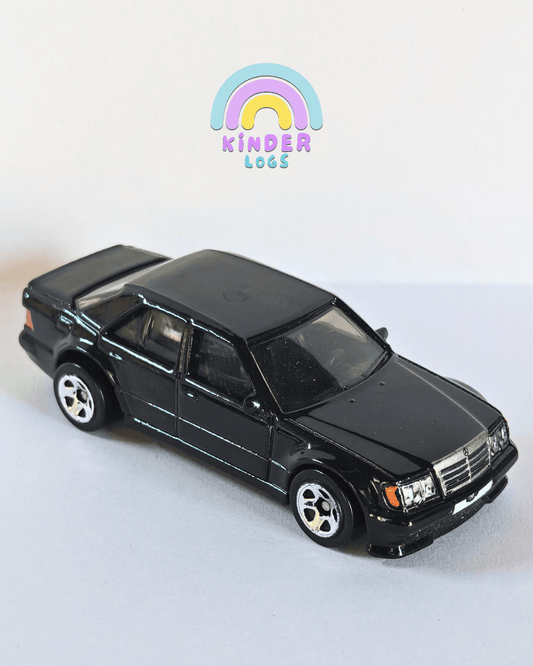 Hot Wheels Mercedes-Benz 500 E - Black (Minor Scratches) - Kinder Logs