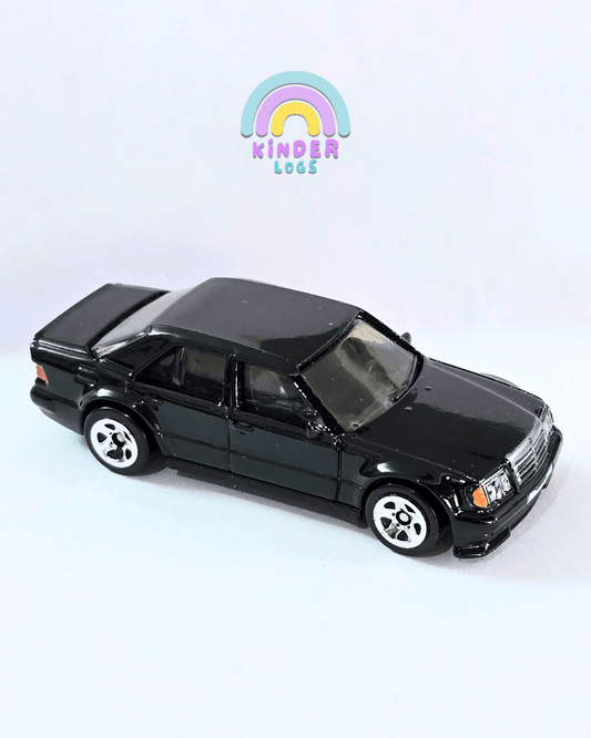 Hot Wheels Mercedes - Benz 500 E - Black (Pre - Owned Car) - Kinder Logs