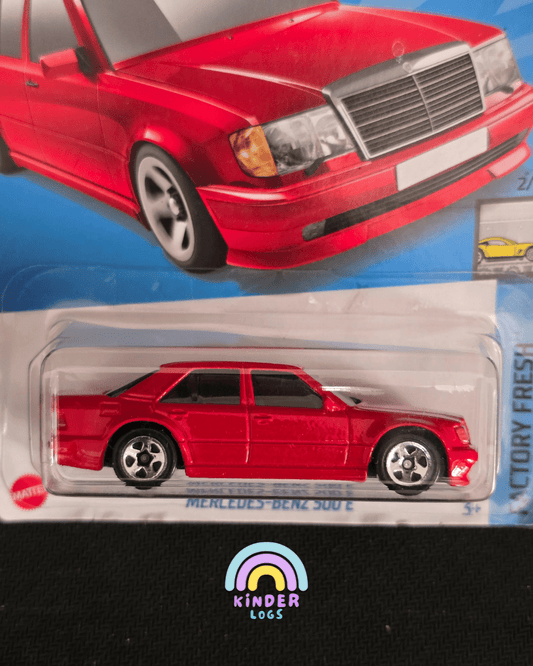 Hot Wheels Mercedes - Benz 500 E - Red (Imported) - Kinder Logs