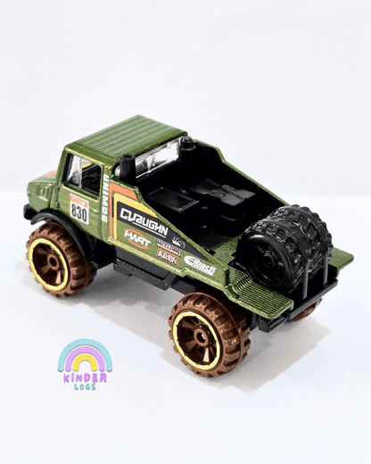 Hot Wheels Mercedes - Benz UNIMOG 1300L - Green (Uncarded) - Kinder Logs