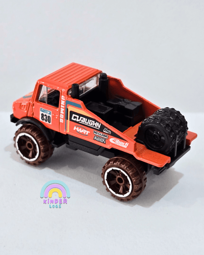 Hot Wheels Mercedes - Benz UNIMOG 1300L - Orange (Uncarded) - Kinder Logs