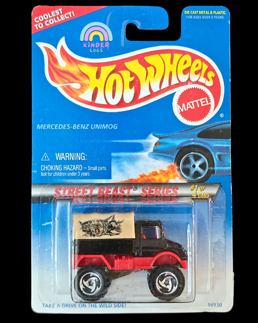 Hot Wheels Mercedes - Benz UNIMOG - Street Beast Series (Imported) - Kinder Logs