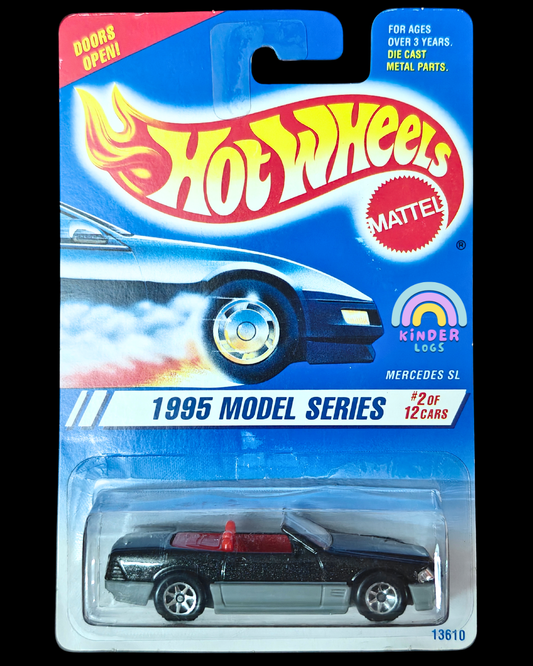 Hot Wheels Mercedes SL - Black (Imported) - Kinder Logs