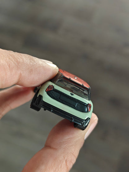 Hot Wheels Mini JCW Electric - Light Green (Uncarded - New) - Kinder Logs