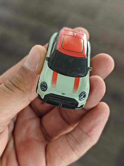 Hot Wheels Mini JCW Electric - Light Green (Uncarded - New) - Kinder Logs