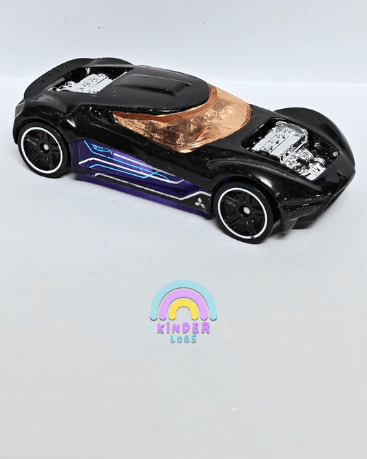 Hot Wheels Mitsubishi Double Shotz - Black (Pre - Owned Car) - Kinder Logs