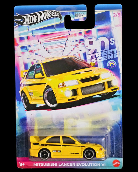 Hot Wheels Mitsubishi Lancer Evolution VI (90s Street Scene) - Kinder Logs