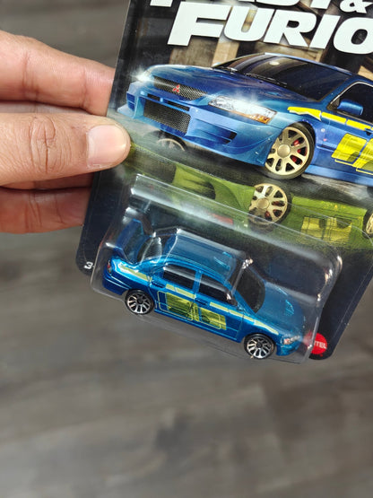Hot Wheels Mitsubishi Lancer Evolution VII - Fast and Furious Graphic Remix (Imported) - Kinder Logs
