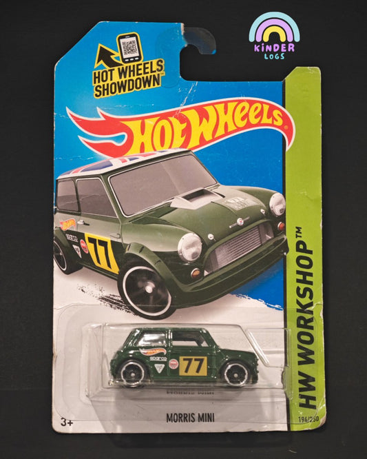 Hot Wheels Morris Mini (Old Card) - Kinder Logs