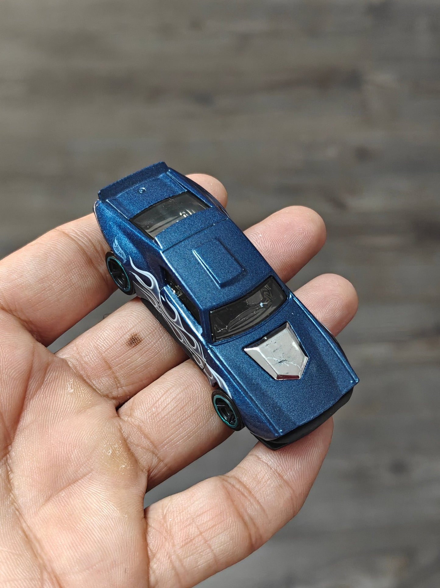 Hot Wheels Muscle Bound - Blue (Uncarded - New) - Kinder Logs