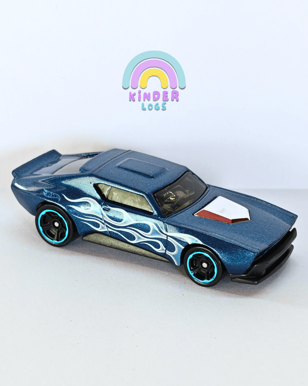 Hot Wheels Muscle Bound - Blue (Uncarded - New) - Kinder Logs