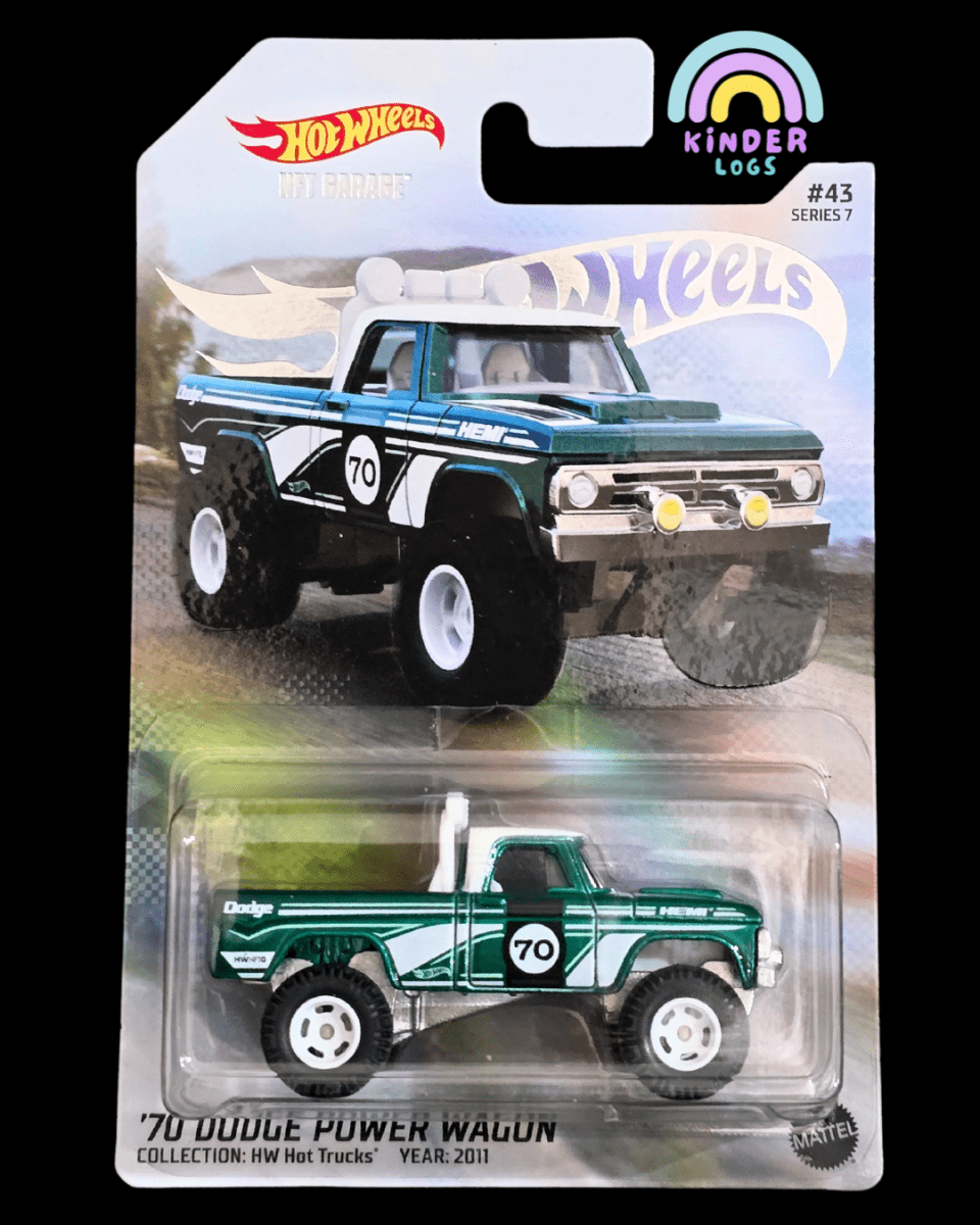 Hot Wheels NFT 1970 Dodge Power Wagon - Kinder Logs