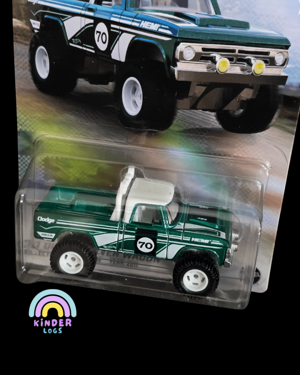 Hot Wheels NFT 1970 Dodge Power Wagon - Kinder Logs