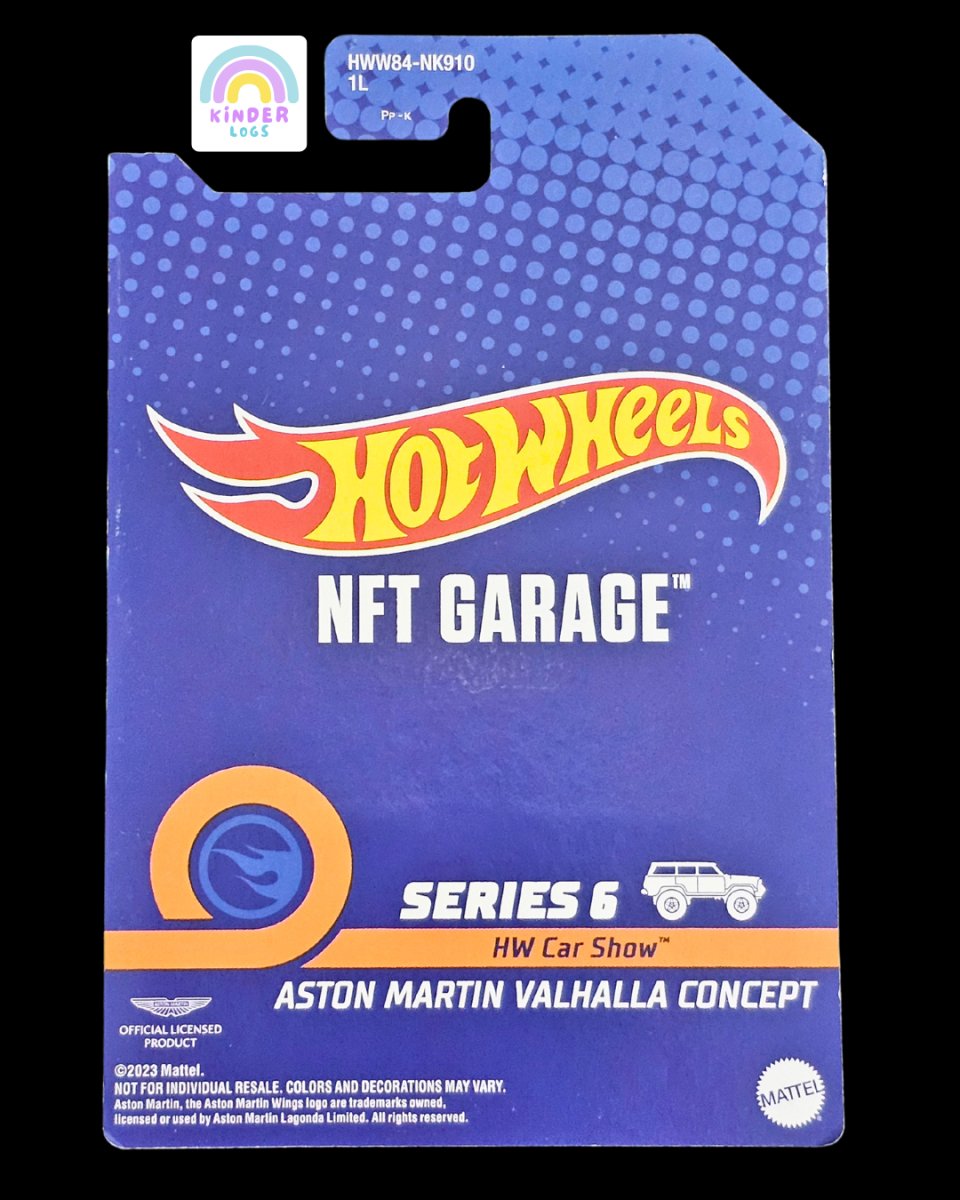 Hot Wheels NFT Garage Aston Martin Valhalla Concept - Kinder Logs