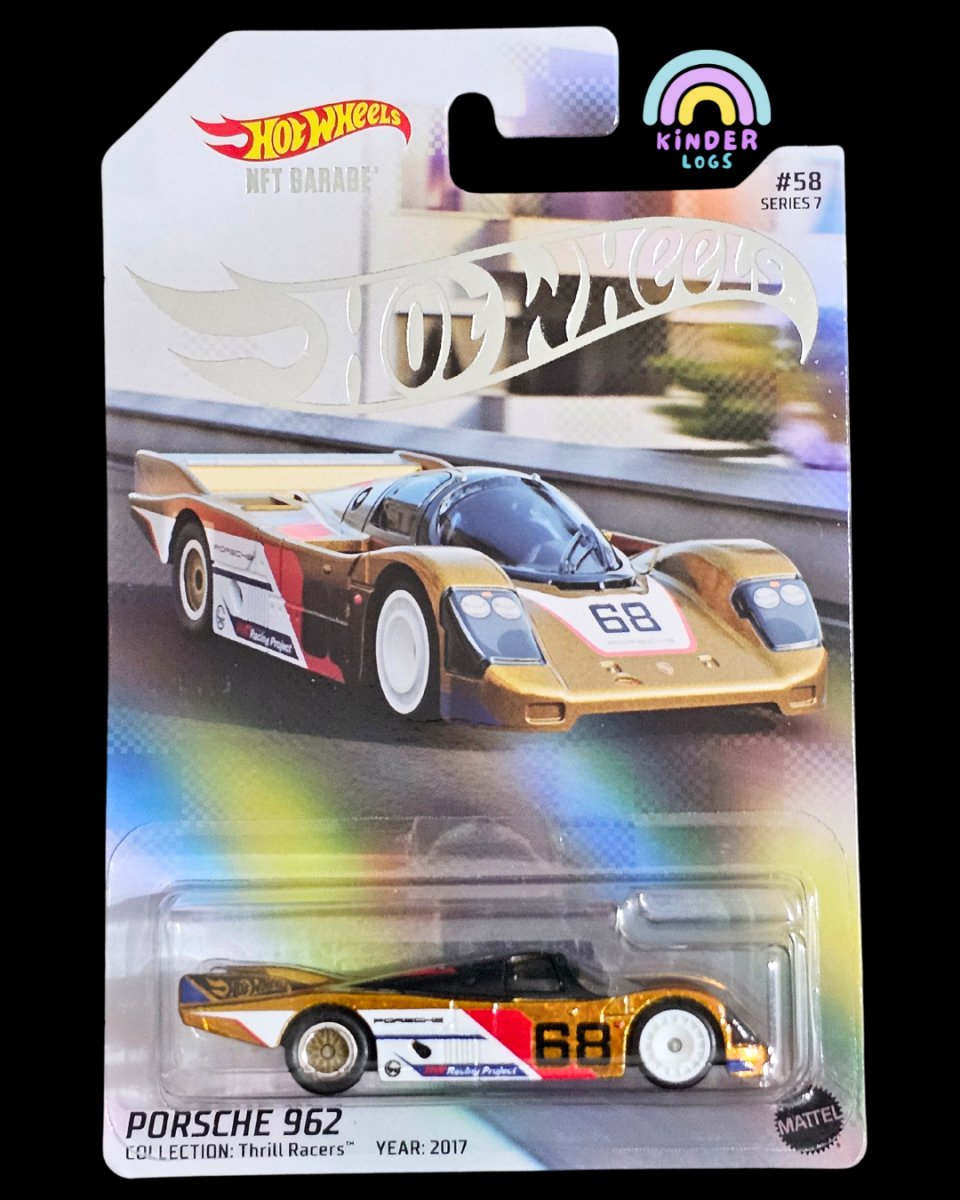 Hot Wheels NFT Porsche 962 (Spectraflame Gold) - Kinder Logs India