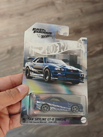 Hot Wheels NFT Nissan Skyline GT-R BNR34 #01 - F&F (Imported) - Kinder Logs