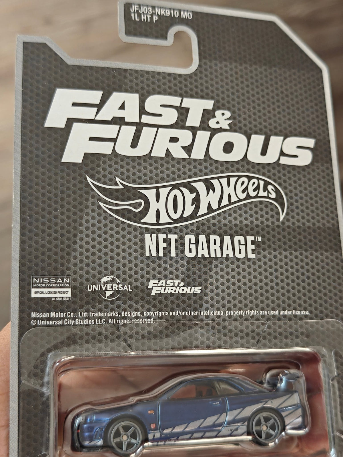 Hot Wheels NFT Nissan Skyline GT-R BNR34 #01 - F&F (Imported) - Kinder Logs