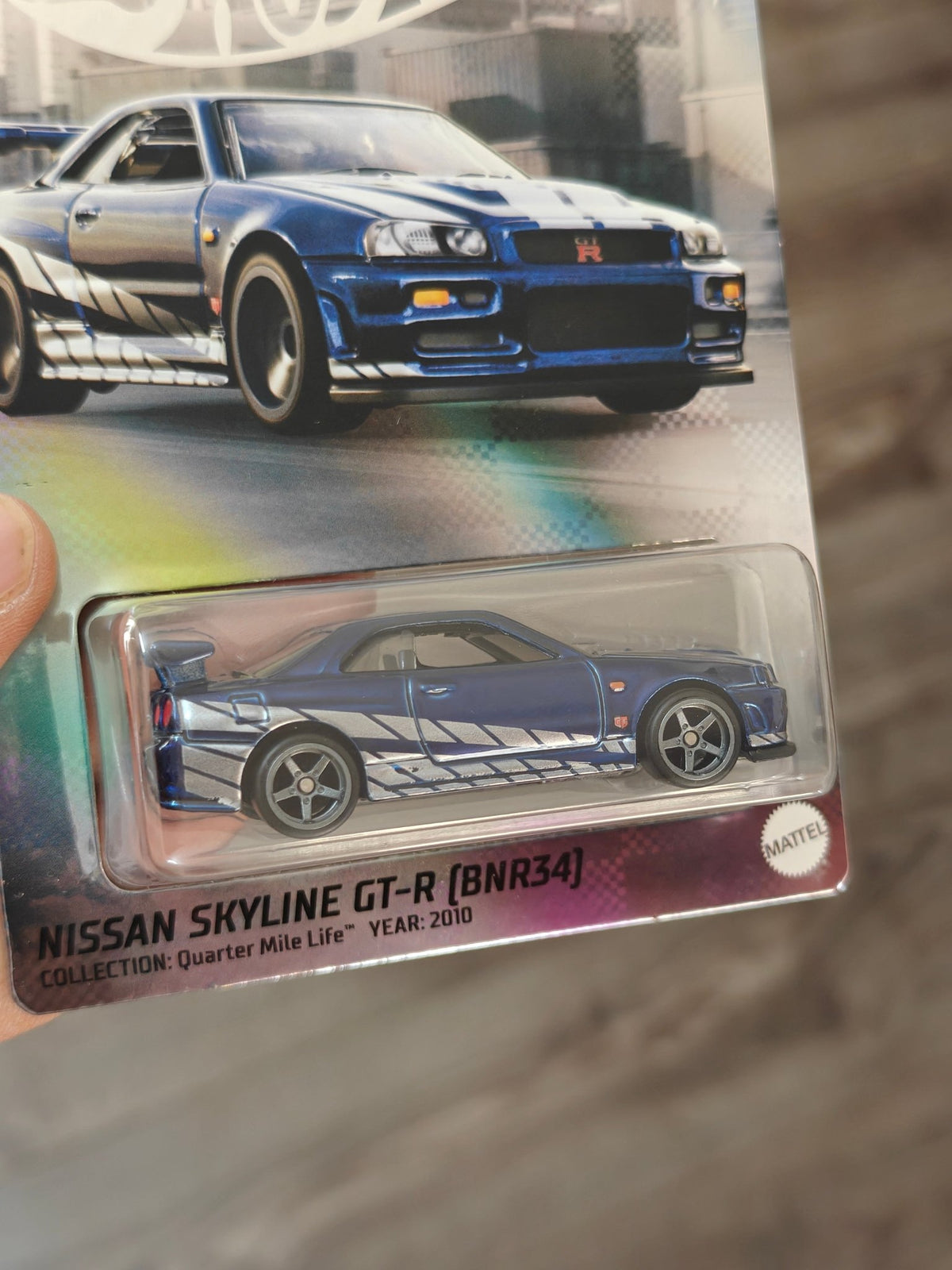 Hot Wheels NFT Nissan Skyline GT-R BNR34 #01 - F&F (Imported) - Kinder Logs