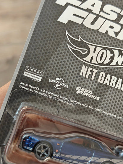 Hot Wheels NFT Nissan Skyline GT-R BNR34 #01 - F&F (Imported) - Kinder Logs
