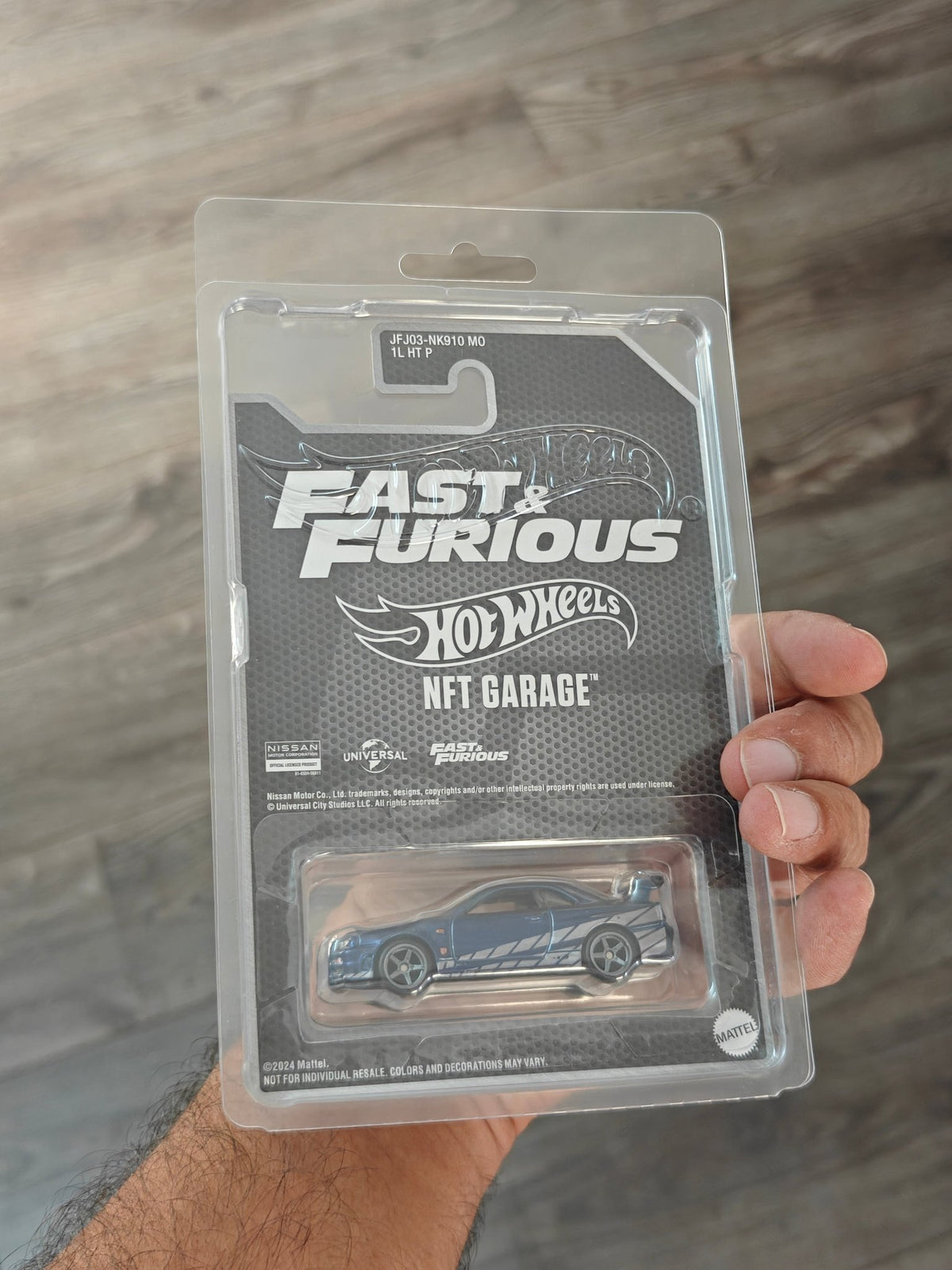 Hot Wheels NFT Nissan Skyline GT-R BNR34 #01 - F&F (Imported) - Kinder Logs