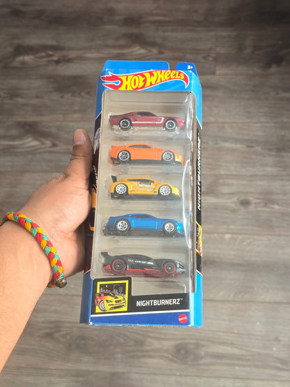 Hot Wheels Nightburnerz 5 Cars Pack (2024) - Kinder Logs