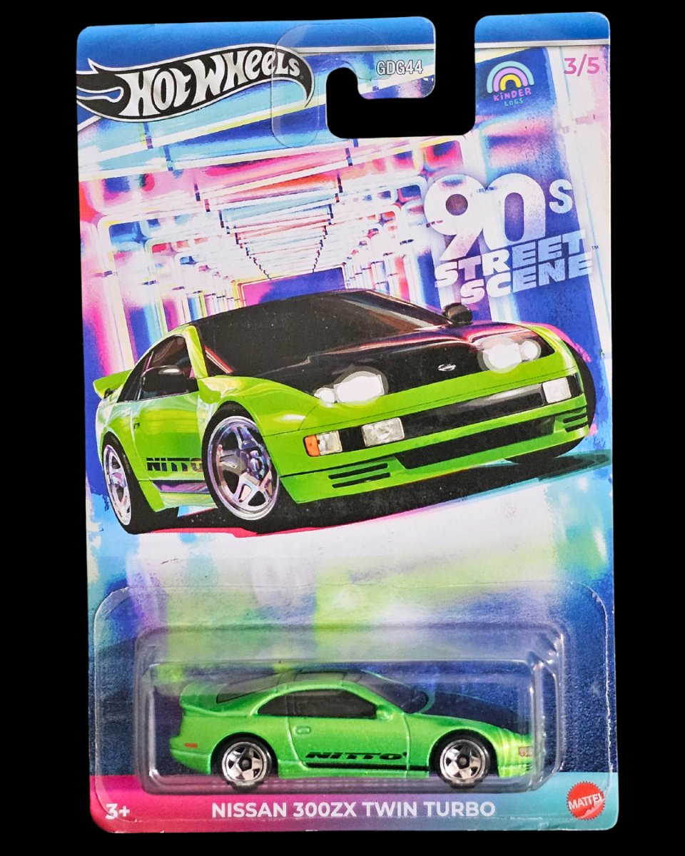 Hot Wheels Nissan 300ZX Twin Turbo (90s Street Scene) - Kinder Logs