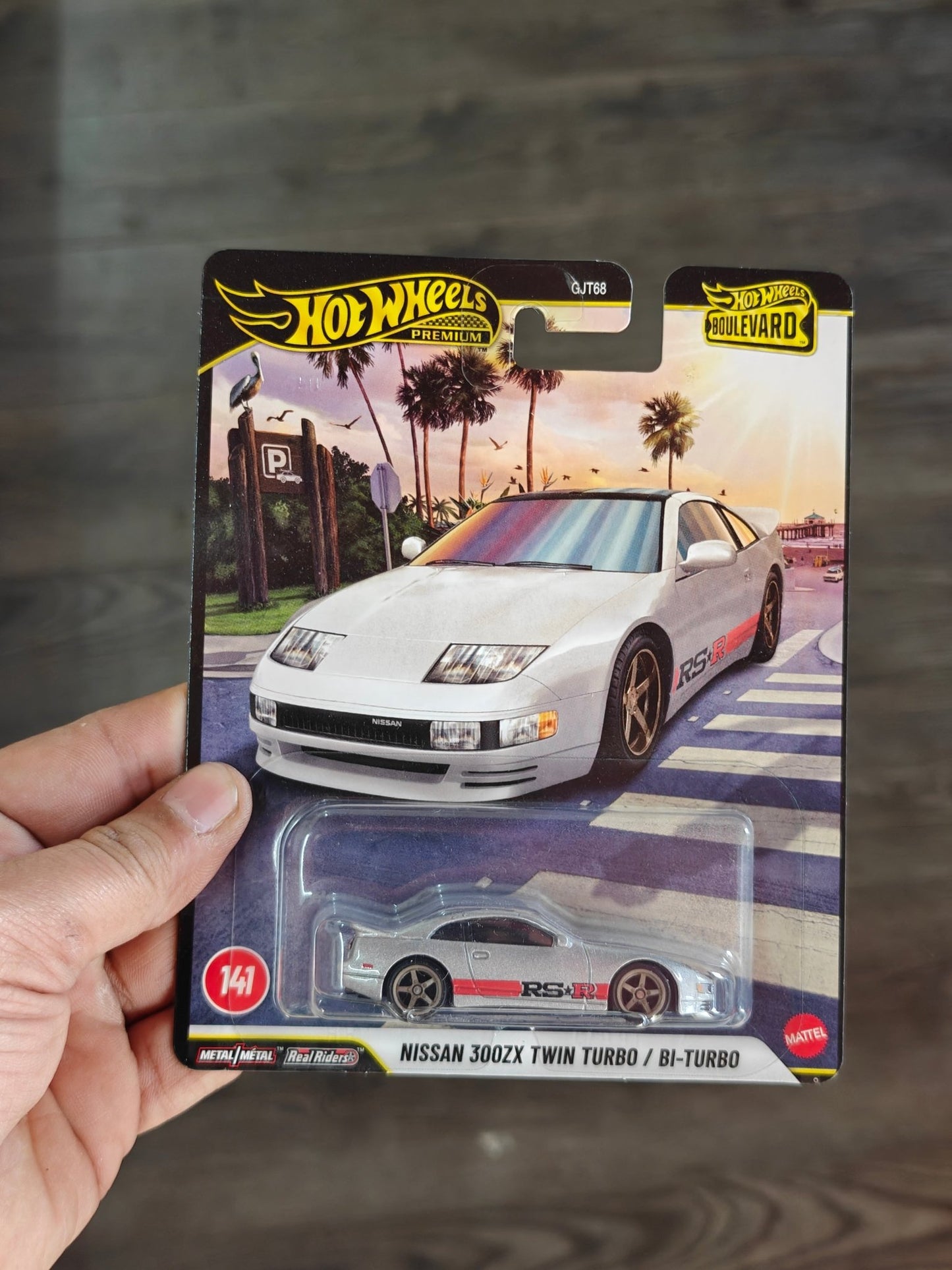 Hot Wheels Nissan 300ZX Twin Turbo - Boulevard 141 (Imported) - Kinder Logs