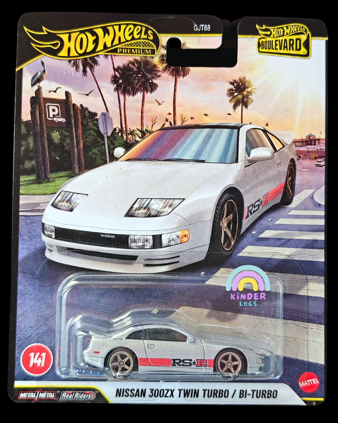 Hot Wheels Nissan 300ZX Twin Turbo - Boulevard 141 (Imported) - Kinder Logs