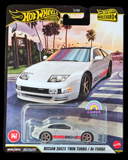 Hot Wheels Nissan 300ZX Twin Turbo - Boulevard 141 (Imported) - Kinder Logs