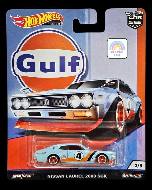 Hot Wheels Nissan Laurel 2000 SGX Gulf Edition - Kinder Logs