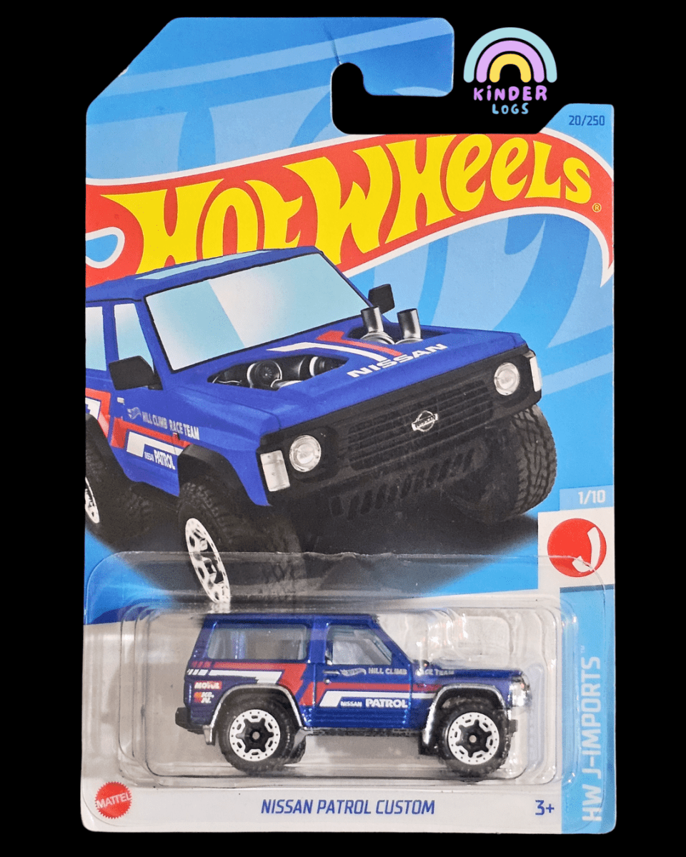 Hot Wheels Nissan Patrol Custom (Blue) - Kinder Logs