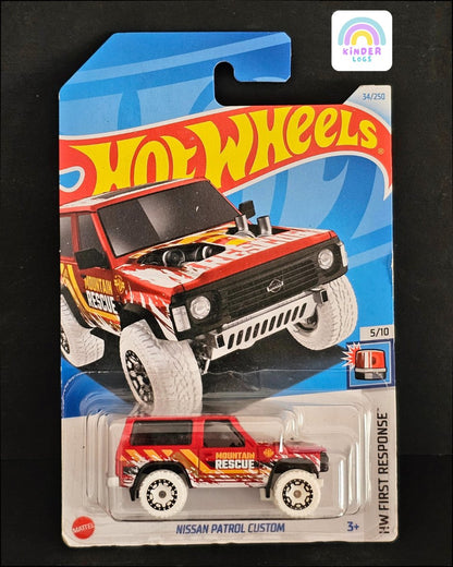 Hot Wheels Nissan Patrol Custom Mountain Rescue SUV - Kinder Logs
