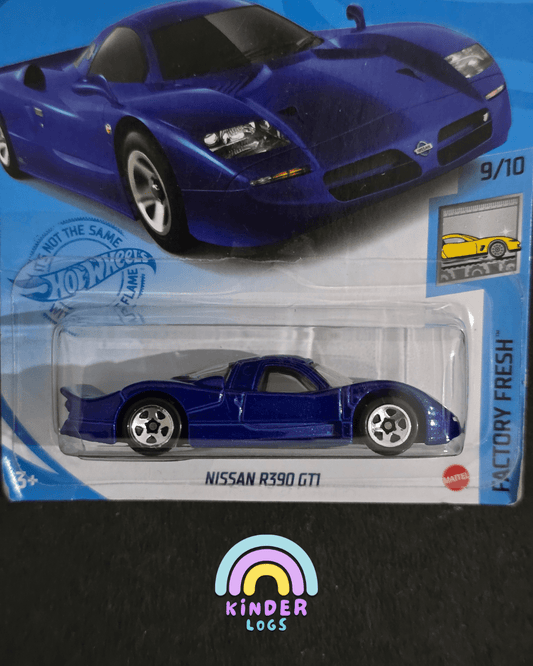 Hot Wheels Nissan R390 GTI - Blue (Imported) - Kinder Logs