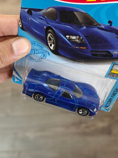Hot Wheels Nissan R390 GTI - Blue (Imported) - Kinder Logs