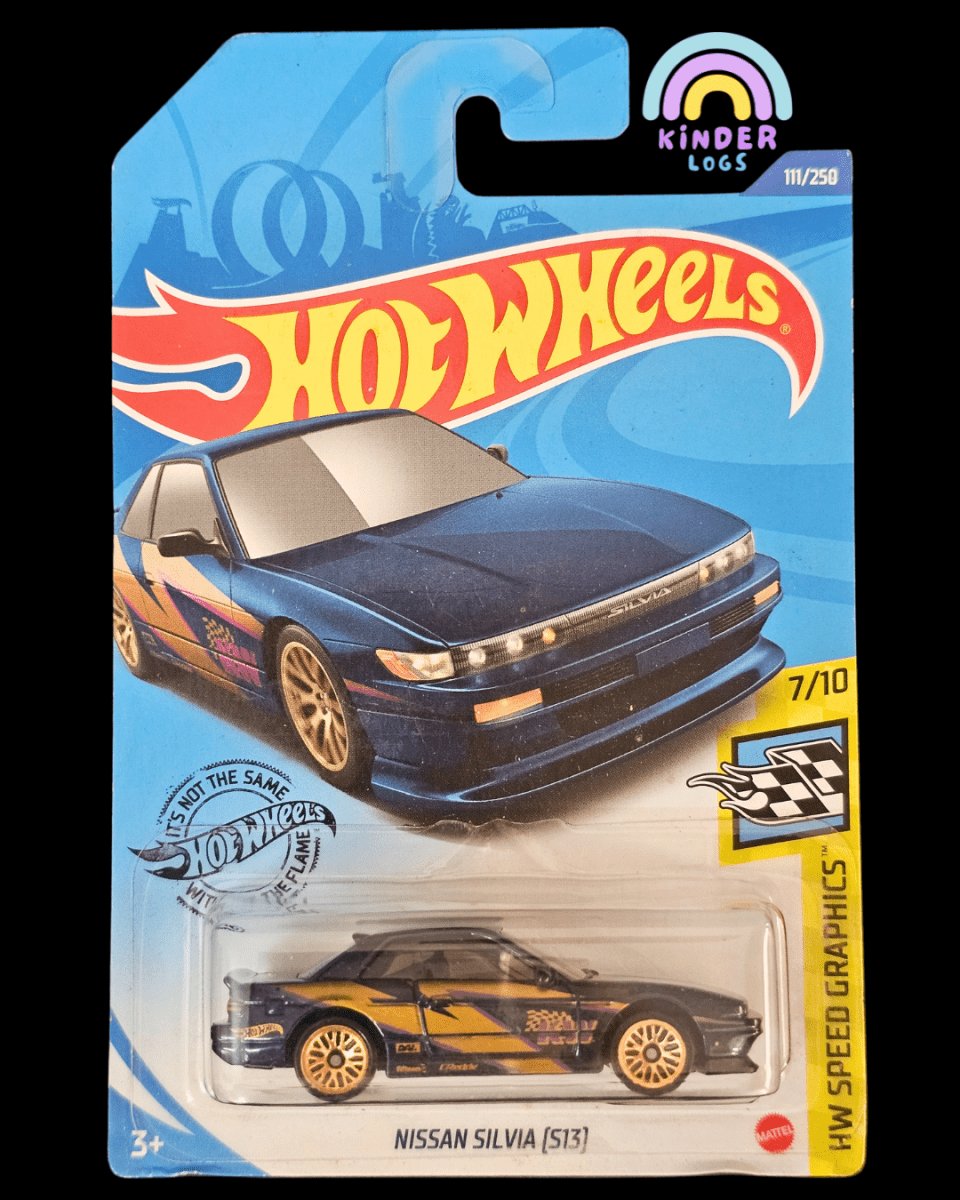 Hot Wheels Nissan Silvia S13 - Dark Blue - Kinder Logs