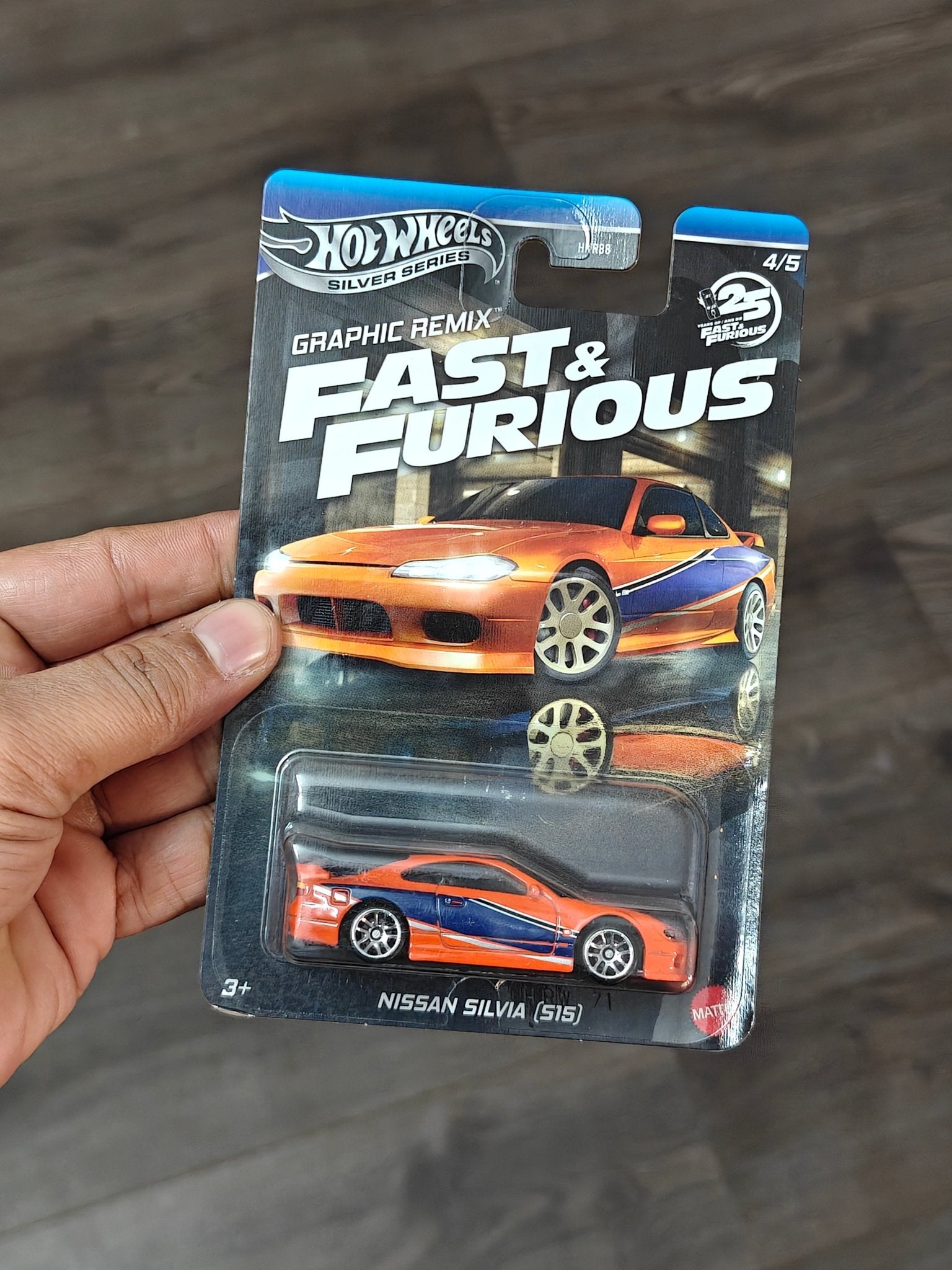 Hot Wheels Nissan Silvia S15 - Fast and Furious Graphic Remix (Imported) - Kinder Logs