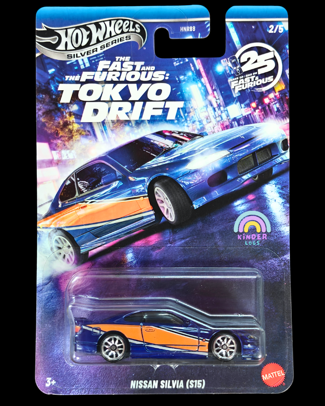 Hot Wheels Nissan Silvia S15 - Fast and Furious Tokyo Drift (Imported) - Kinder Logs