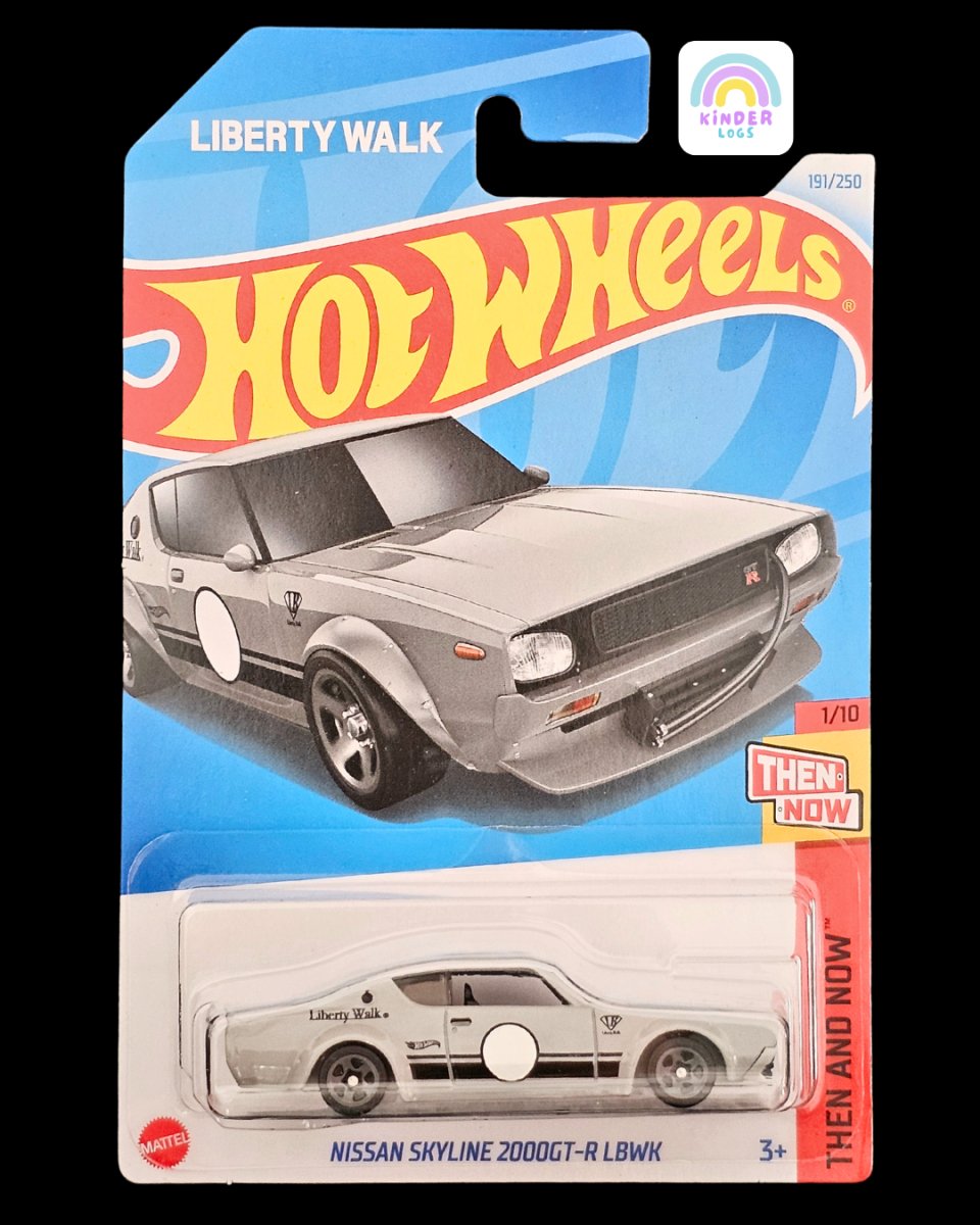 Hot Wheels Nissan Skyline 2000 GT-R Liberty Walk | Kinder Logs